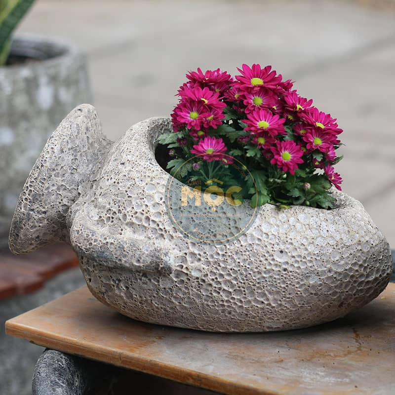 2949 Chậu Atlantic Bình Nằm 2 Quai 40x30x25 M19